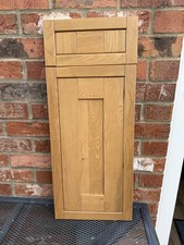 SOLID OAK IN FRAME STYLE KITCHEN DOOR 300 WIDE x 570mm HIGH + 300 x 140  DZ578