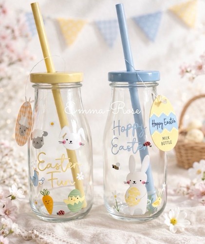 Set kids easter glass - of,