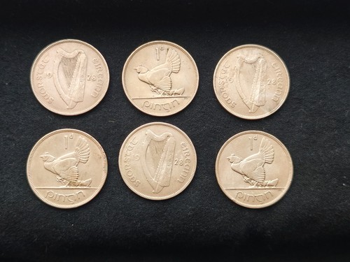 1928 irish penny pingin - irish,