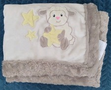 Little Miracles Costco Blanket lamb sheep star cream beige