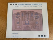 RARE Charles Rennie MACKINTOSH Drawings for his House for an Art Lover 8 Prints 