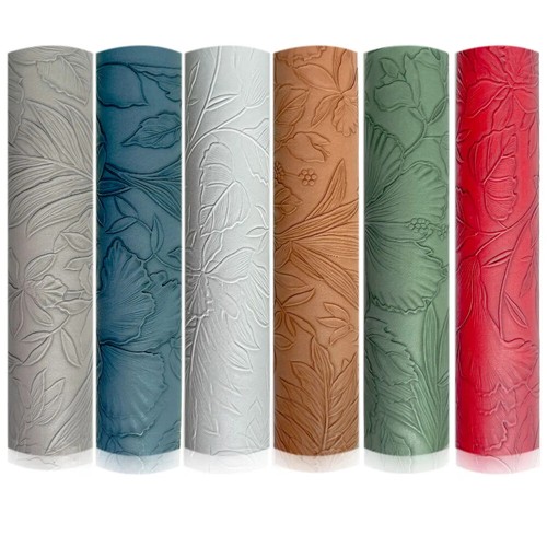 Vintage floral embossed faux - floral,