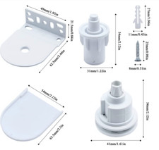 Roller Blinds Metal Fittings Kit 25mm Premium Brackets Fixings Spare Parts White