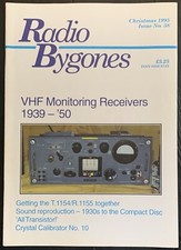 Vintage RADIO BYGONES, issue No. 38, Christmas 1995 - VHF MONITORING RECEIVERS