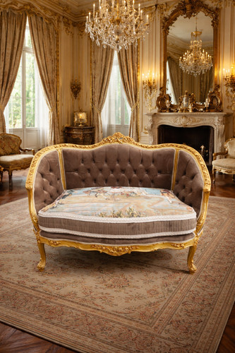 Sofa louis xvi corbeille - louis,