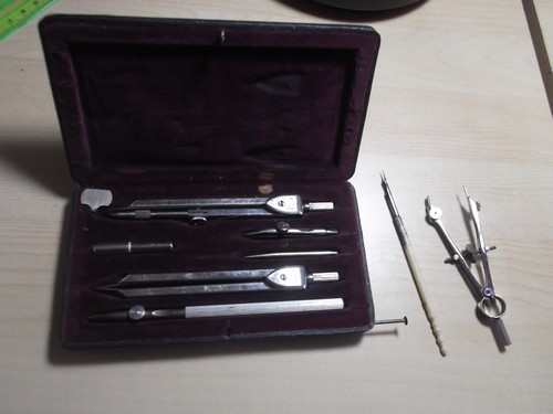 Vintage boxed geometry set - vintage,