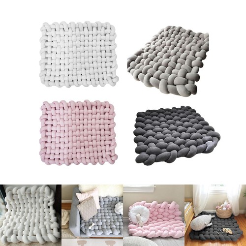Handmade knitted yarn blanket - knitted,