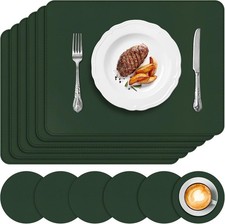 APLKER Placemats Set of 6,Faux