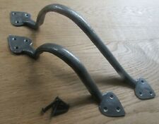 Hand forged blacksmith rustic vintage country cottage gothic spear door handle