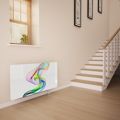 Glass radiator cover printed - glass,