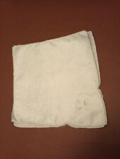 6 White Cotton Damask Napkins