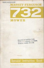 Massey Ferguson MF 732 Mower Operators Manual with Parts - MF732
