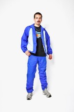 90s vintage tracksuit set blue