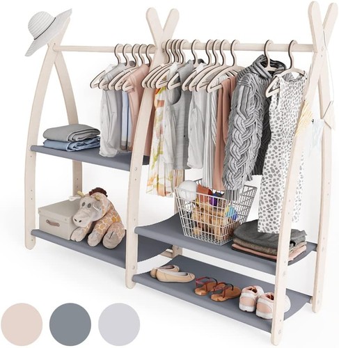 Children wooden clothes rail - clothes,