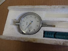 Mercer clock dial gauge DTI plunger type Imperial 0.001" 8mm stem flat back
