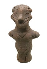 ANCIENT VINCA NEOLITHIC STONE CARVED STATUETTE ALIEN-LIKE FIGURINE, RARE