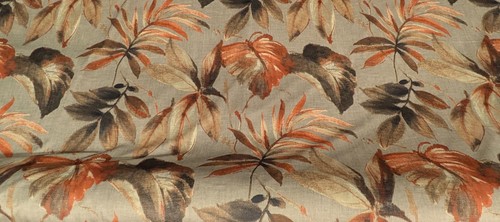 Floral leaves velvet fabric - leaves,