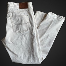 R.M Williams Men’s Jeans W36 L32 Stone Light Beige Slim Leg Cotton Country Denim