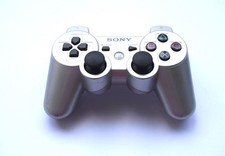 Official Sony Dual Shock 3 PS3 Bluetooth Wireless Original Controller Silver