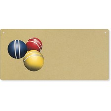 Croquet balls large wooden - 'croquet, balls'