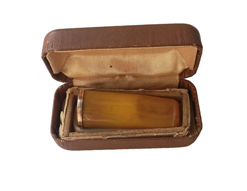 Vintage yellow cigar - holder, in