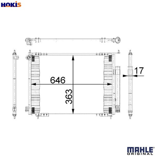 Condenser air conditioning - condenser,