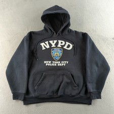 NYPD Hoodie Mens XL Black New