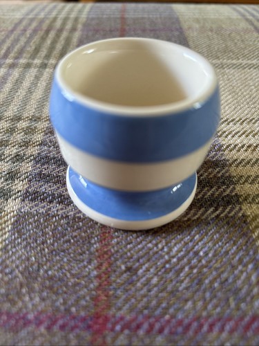 Green cornishware egg cup - cornishware,