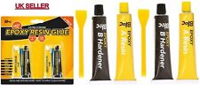 4x 10g Epoxy Clear Glue 2 Part With Resin & Hardener 5 Minute setting Araldite.