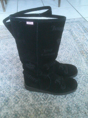 Juicy couture black suede - juicy,