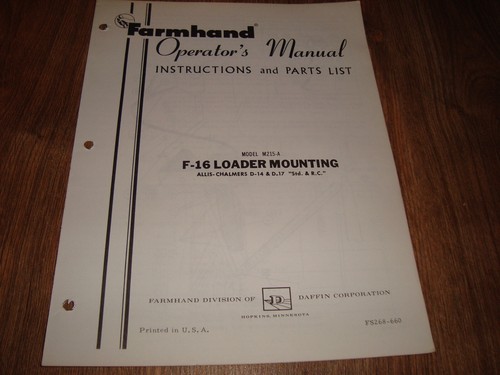 Farmhand model m215 - farmhand, m215-a