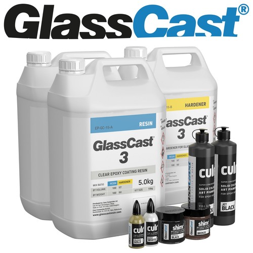 Glasscast resin cosmic black - cosmic,