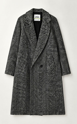 Zara women herringbone wool - zara,