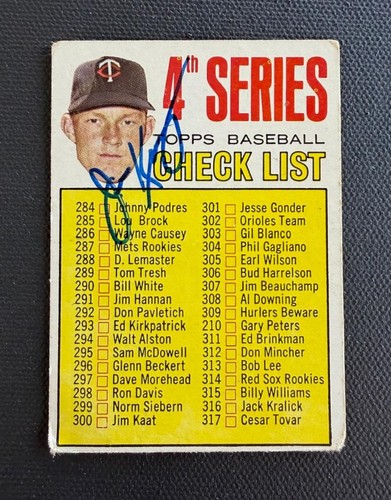 1967 topps jim - topps, signed