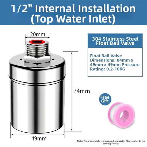 Stainless steel float - stainless, valve