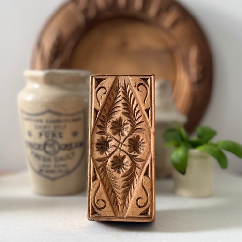 Antique treen rectangular - antique,