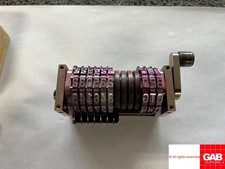 GTO 46/52 numbering box - Leda 60 parallel type 105 - special numbering box for