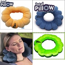 2 X Travel Pillow Microbead Support Neck Cushion Comfort Support Car Plane Home