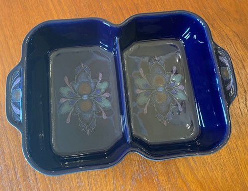 Denby baroque blue two - baroque, two-section