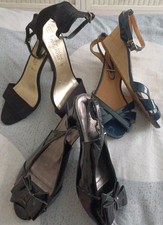 Shoe Bundle Heels Size 4 Black & Navy