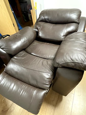 DFS Leather Sofa 2 + 1 Seater