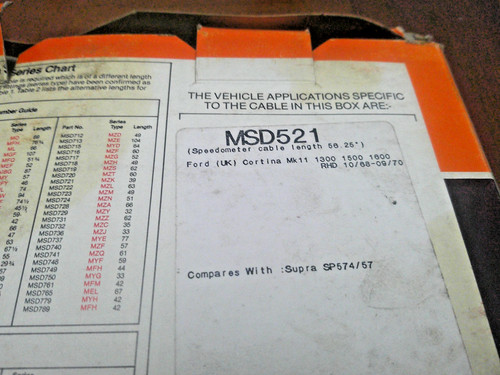 Ford cortina mk2 - ford, speedo