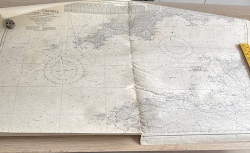 Vtg admiralty chart map 2649 - map,