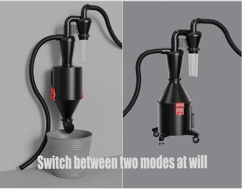 Dual cyclone dust capture - dual,