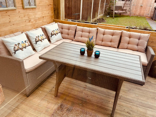 Rattan garden furniture large - rattan,