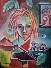 12" X 16" STUNNING  HAITIAN