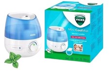 Vicks Mini Cool Mist Ultrasonic Humidifier Adjustable Mist Control, 1.8L Tank