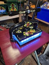 Cast Iron Book Press,  Painted In Traditional Barge Art