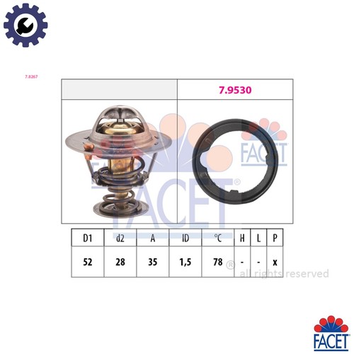 Thermostat coolant 8267 - thermostat,