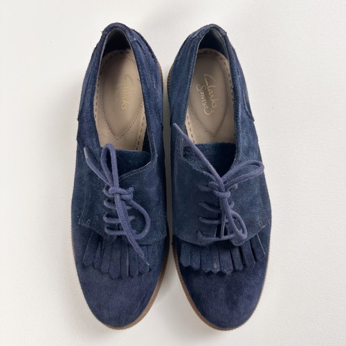 Clarks women blue suede - blue,